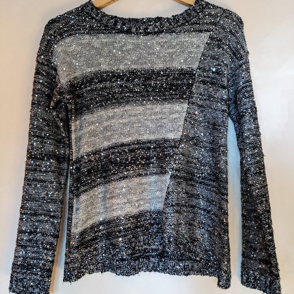 The Limited black and silver festive pullover (XS)